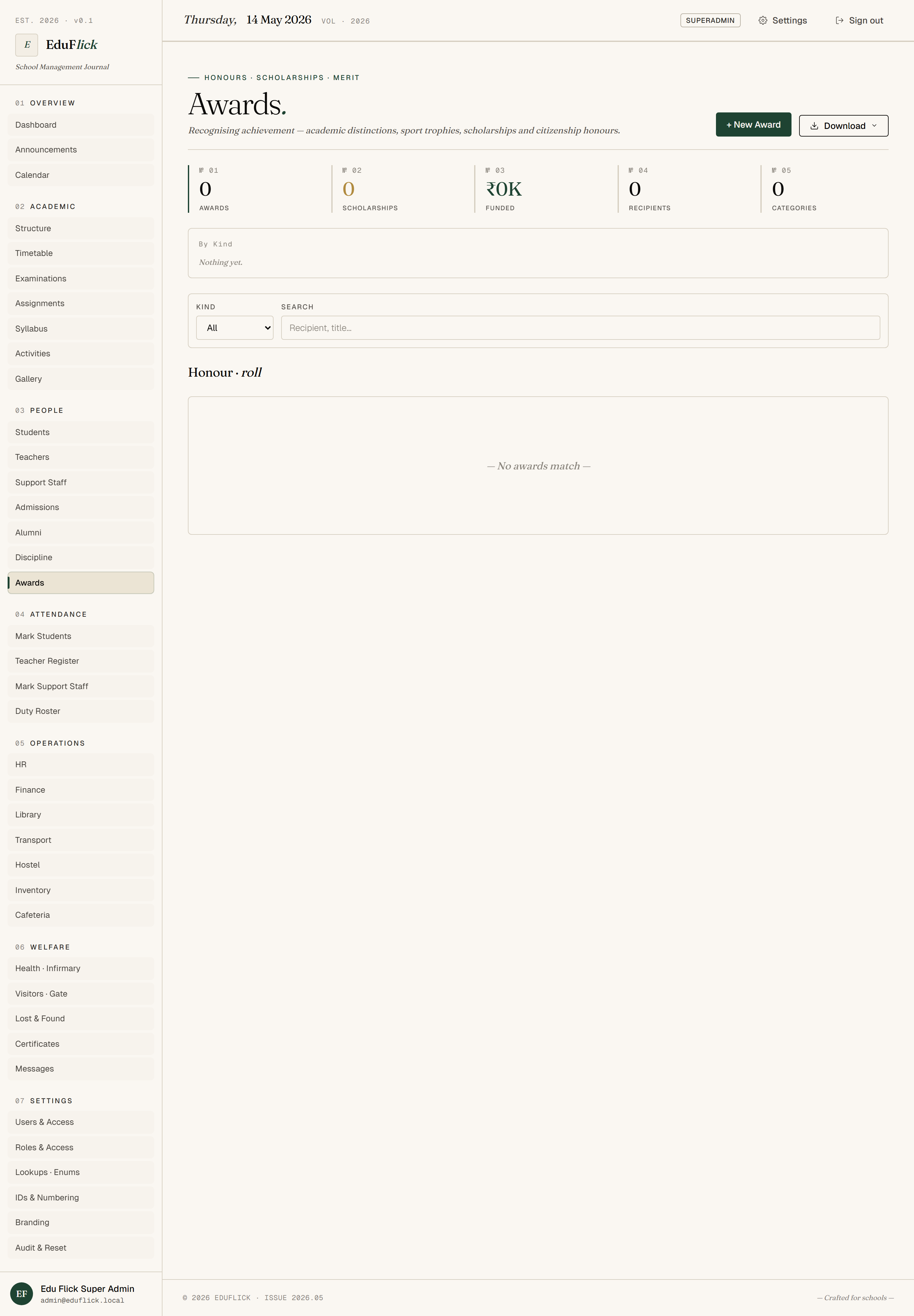 Awards